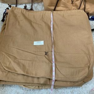 Authentic Louis Vuitton Soft Brown Large Dustbag